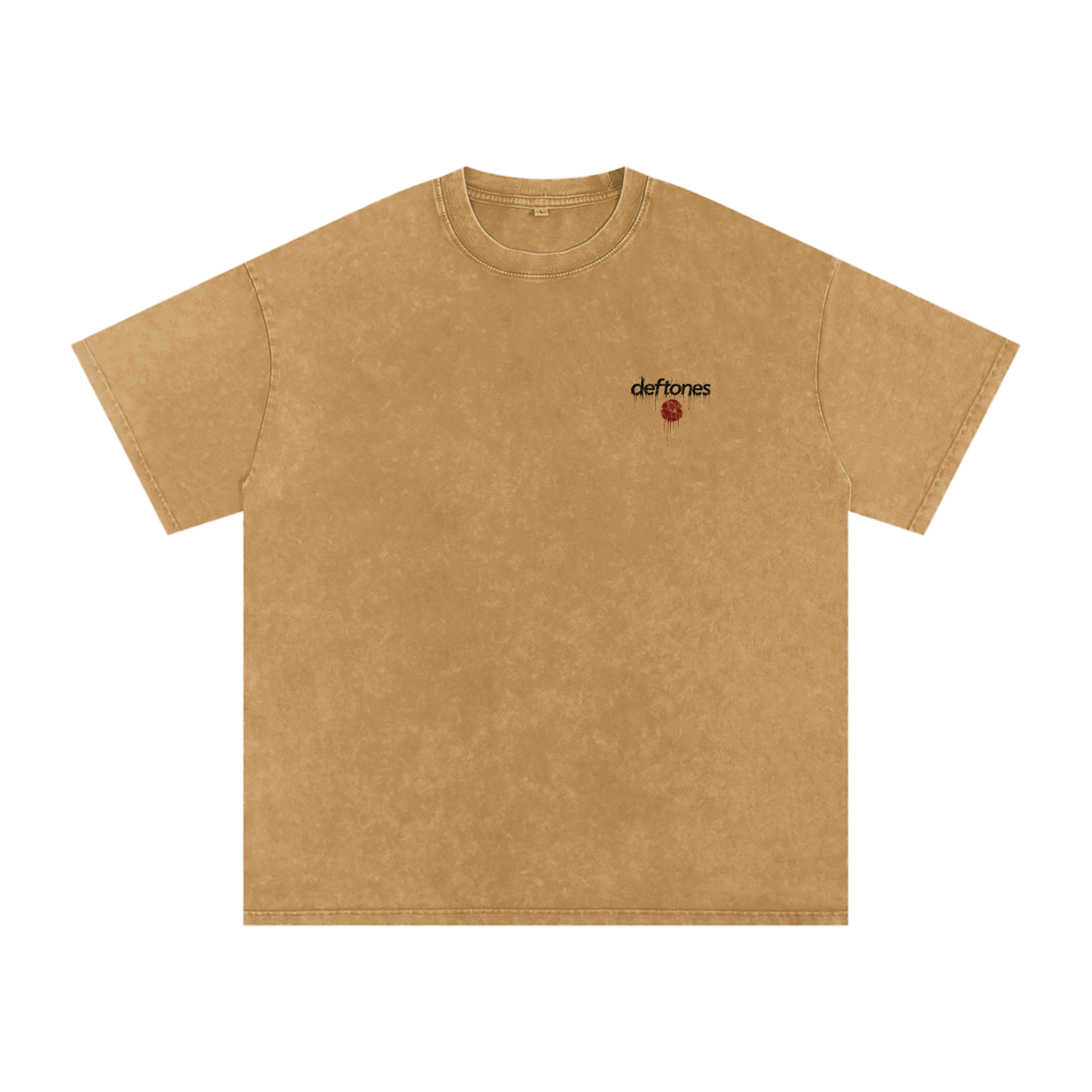 Deftones Snow Washed Oversized Cotton T-Shirt